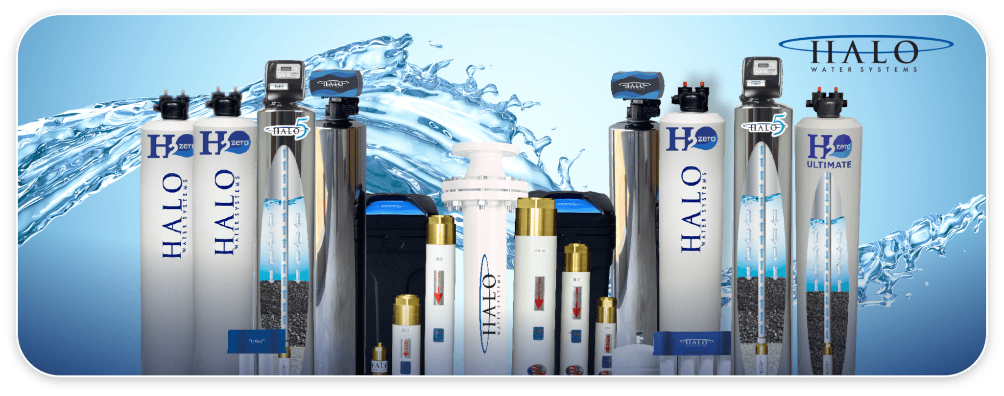 Halo Water Systems product lineup